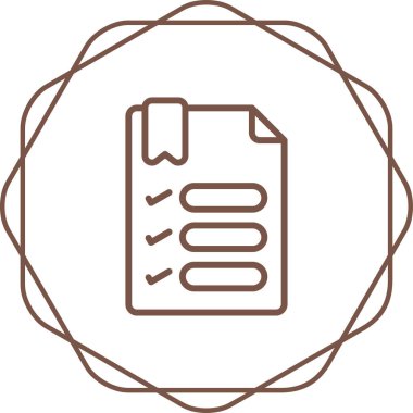 listeleme web simgesi basit illüstrasyon