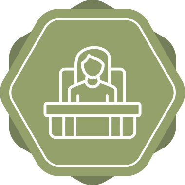 Yönetici seo modern simgesinin vektör illüstrasyonu