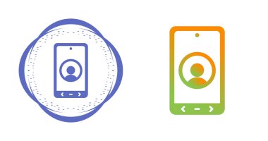 Cep telefonu ikonu vektör illüstrasyonu. Akıllı Telefon Basit İşaret Tasarımı