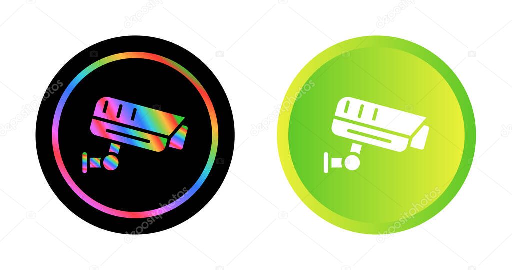 Fixed CCTV, Security Camera Icons set, Vector Template Illustration Design