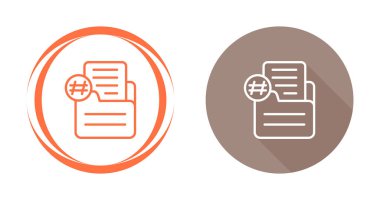 Belge simgeleri ve vektör illüstrasyonuna sahip dizin