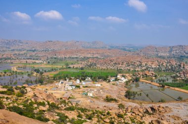Hampi Vadisi 'nin yukarıdan görünüşü