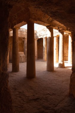 Tomb of the Kings, UNESCO World Heritage Site. An ancient burial chamber in Paphos, Cyprus