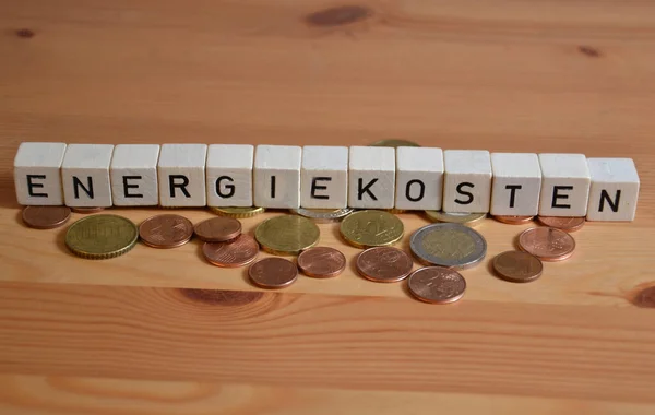 Energiekosten Elektrik Masrafları Için Almanca — Stok fotoğraf
