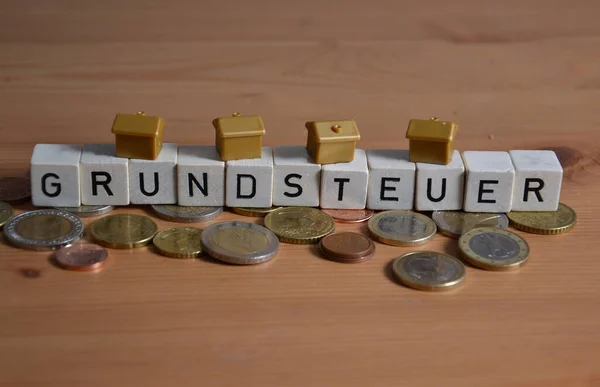 Grundsteuer Emlak Vergisi Için Alman — Stok fotoğraf