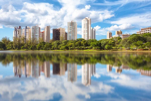 Vista Lago Igap Cidade Londrina Brasil Paisagem Urbana — Fotografia de Stock
