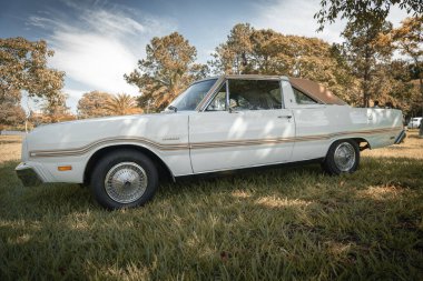 Dodge Magnum 1978, Brezilya 'nın Londrina kentindeki klasik arabaların aylık toplantısında sergileniyor..