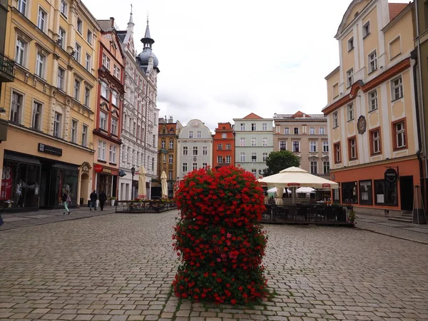 Market Square Swidnica Poland — Stock Photo, Image