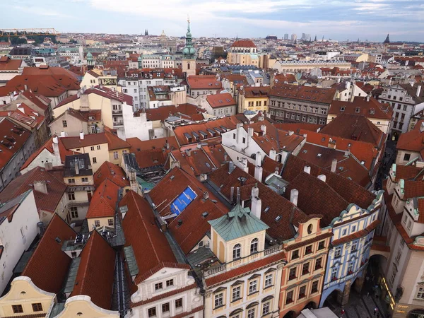 stock image aerial view of prague's old town, czec