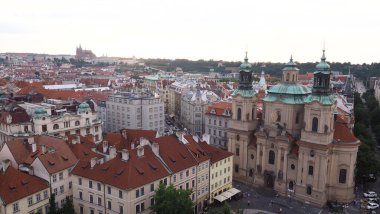 Eski Prag, Czec Cumhuriyeti 'nin kuş bakışı