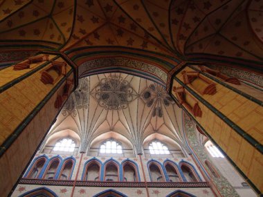 Stagard Batı Polonya 'nın ortaçağ savunma duvarında taş bir kapı.