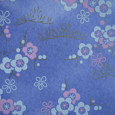 Çiçek temalı geleneksel Japon desenleri.