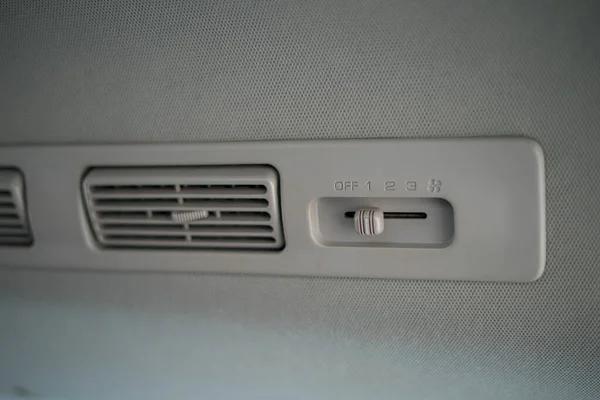 car air grille, fresh air is coming out air conductor car.