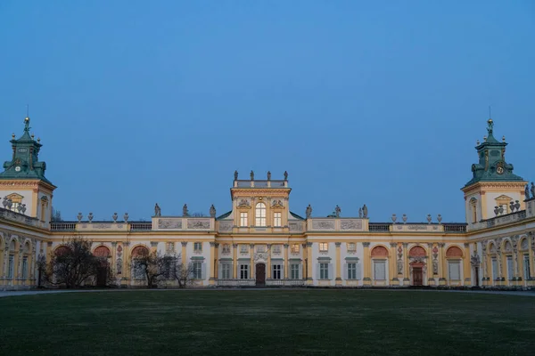 Vacker Utsikt Över Royal Wilanow Palace Ligger Wilanw Distriktet Warszawa — Stockfoto