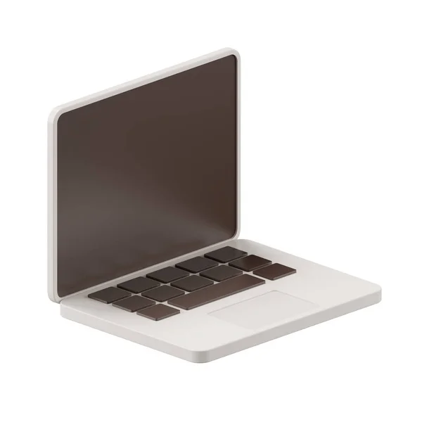 Weergave Van Laptop Minimale Stijl — Stockfoto