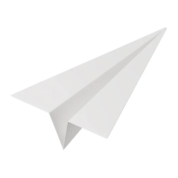 Icon Rendering Von Papierflugzeug — Stockfoto