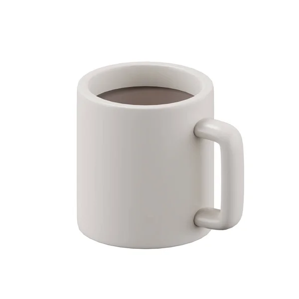 コーヒーカップの3Dレンダリング — ストック写真