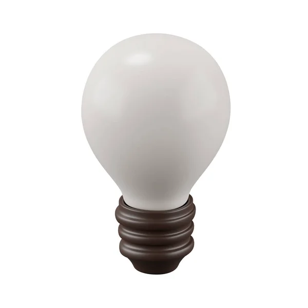 Render White Light Bulb — Stock Photo, Image