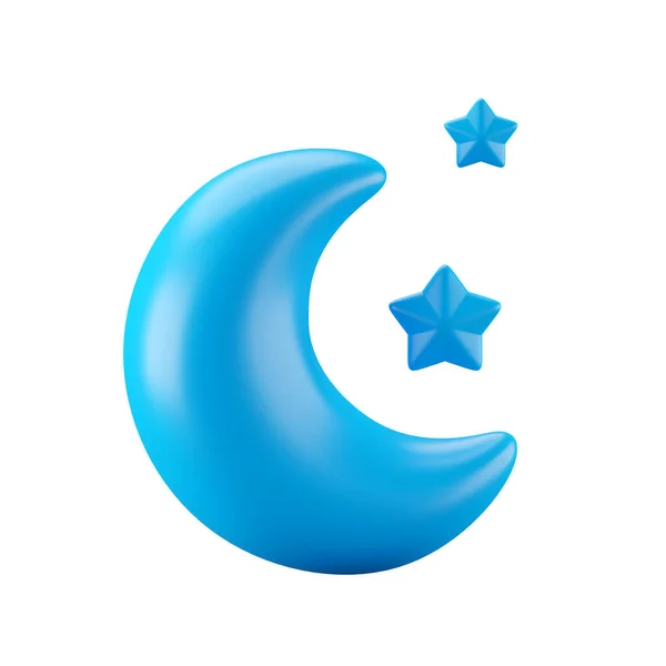 Icon Darstellung Der Sternenklaren Nacht Wettervorhersage — Stockfoto