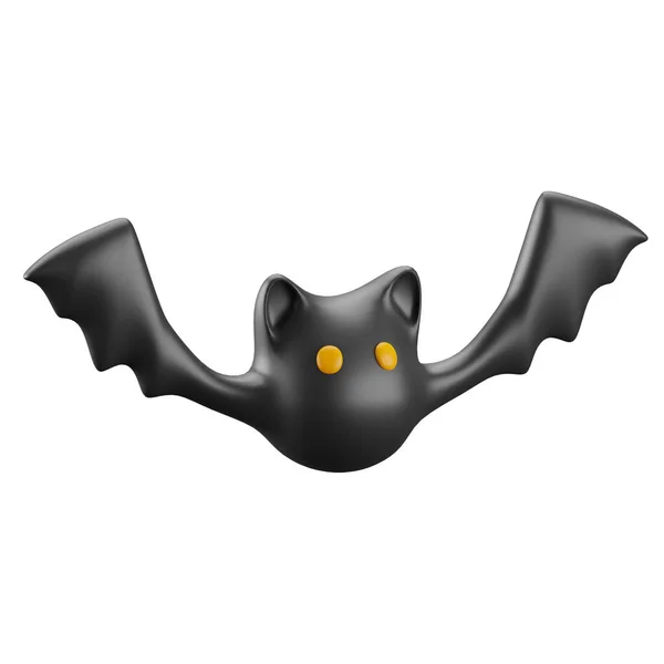 蝙蝠之间的Hallobetween Bat 3D图标 — 图库照片