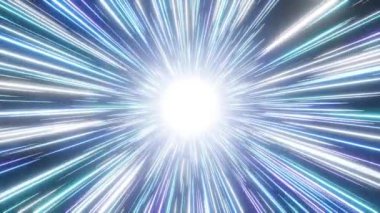 Işık hızı uzay eğrisi, döngü canlandırması soyut.