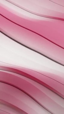 Soyut gradyan pembe dalga arkaplanının 3d görüntülenmesi, döngü canlandırması.