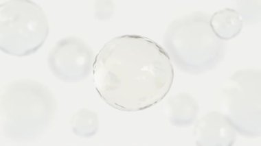 Molekül ya da hücre bölme kabarcığının 3d çizimi, Biyolojik hücreler