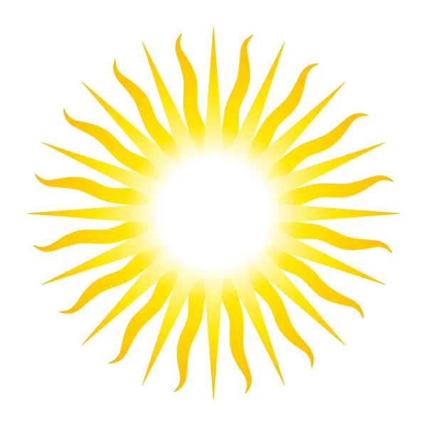 Символ Солнца Тридцатью Двумя Лучами Аналог Солнца Мая Национальный Герб — стоковый вектор