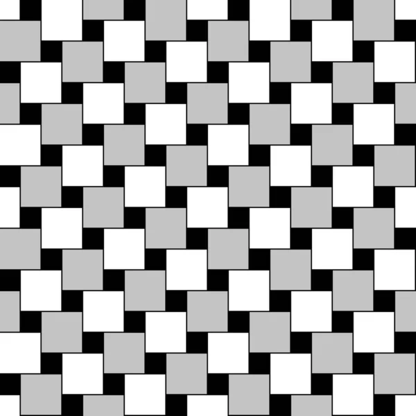 Patrón Cuadrado Baldosas Sin Costura Con Ilusión Geométrico Óptica Cuadrados — Archivo Imágenes Vectoriales