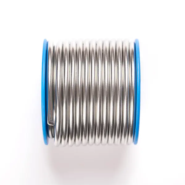 Spool Soft Solder Wire Diameter Millimeters Fittingslot Fusible Metal Alloy — Stock Photo, Image