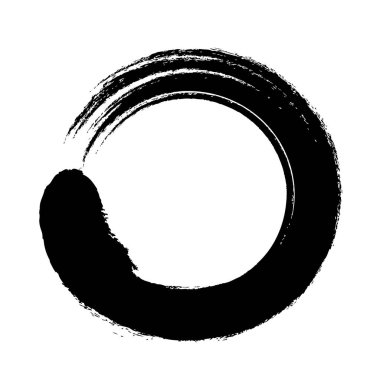 Enso dairesi saat yönünün tersine, bir Japon kaligrafik Zen sembolü ve motifi. Dairesel form, tek bir engelsiz fırça darbesiyle, zihnin özgür olduğu bir anı ifade etmek için vücudun yaratmasına izin vermek için..