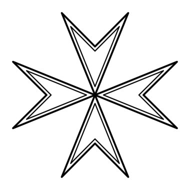 Malta haçı, 8 köşeli Heraldik haç sembolü, 4 dışa dönük, ok başlıklarına benzeyen, bir merkez noktasının etrafında dik açılarla dizilmiş şekillerden oluşur. Malta Şövalyeleri ile bağlantılı..