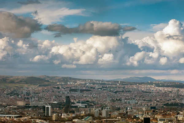 Ankara Turquie Avril 2023 Une Journée Nuageuse Nuageuse Dessus Ankara — Photo