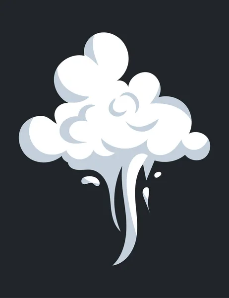 Smoke Effect Curve Cloud Shape Moving Vapor Trail Illustration Comic — Stok fotoğraf
