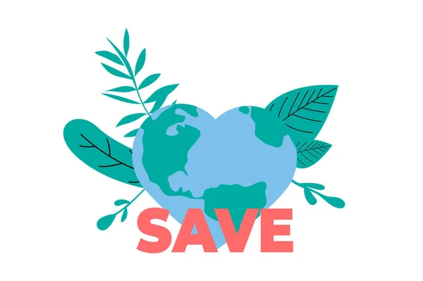 フラットウェブデザインで人々のシーンを持つゼロ廃棄物の概念 地球を救い 環境を守り 天然資源を経済的に利用する ソーシャルメディアバナー マーケティング資料のベクトルイラスト — ストックベクタ