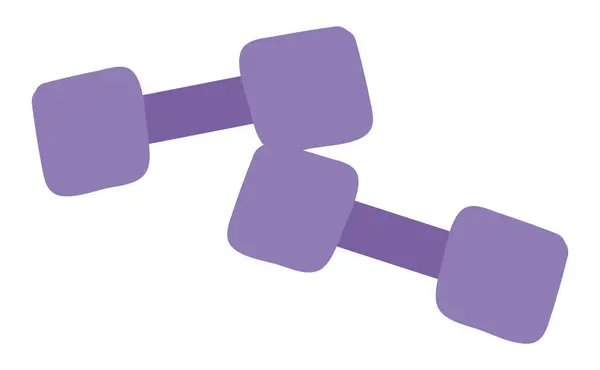 Fitness Dumbbells Flat Design Gym Equipment Athletic Workout Vector Illustration เวกเตอร์สต็อก
