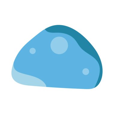 Düz tasarımla mavi ambara tırmanıyorum. Dağcılık duvarı için kaya eğitim taşı. Vektör çizimi izole edildi.