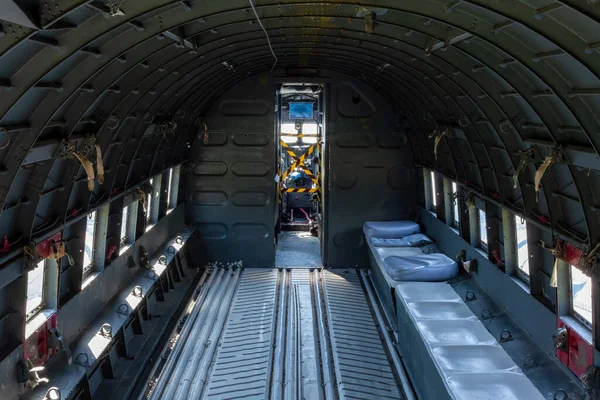 stock image Istanbul, Yesilkoy - Turkey - 04.20.2023: Douglas C-54 Skymaster Military Cargo Plane Cockpit View