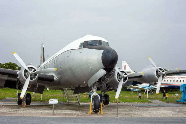 stock image Istanbul, Yesilkoy - Turkey - 04.20.2023: Douglas C-54 Skymaster Military Cargo Plane