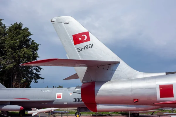 Estambul Yesilkoy Turquía 2023 North American Sabre Jet Plane Transonic — Foto de Stock