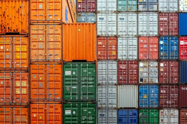 Istanbul Beylikduzu Turkey 2023 Container Yard Logistic Import Export Business — Stock Photo, Image