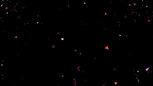 コンセッティ爆発粒子 緑のクロマのキーバックのアニメーション パーティーや休日の祝賀ビデオのための簡単編集可能なモーショングラフィック — ストック動画