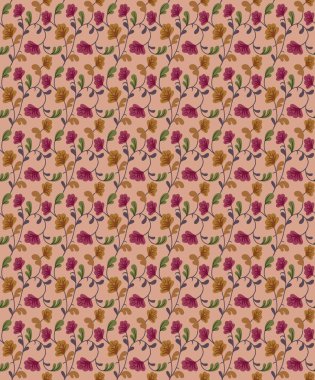 Kusursuz geleneksel renkli motif arkaplanı