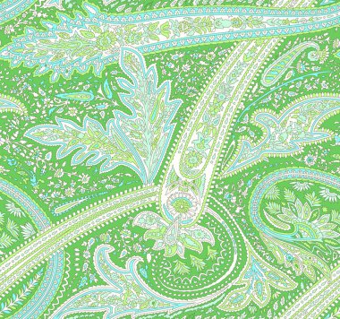 Kusursuz geleneksel şal desenli etnik baskı