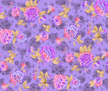 Arka planda çiçek deseni var.