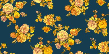 Arka planda çiçek deseni var.