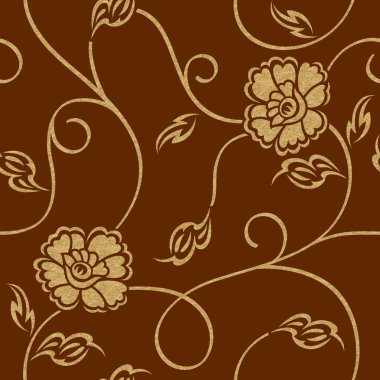 Arkaplanlı Geometrik Altın Folyo Tasarımı