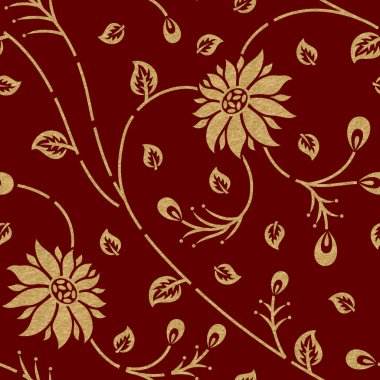 Arkaplanlı Geometrik Altın Folyo Tasarımı