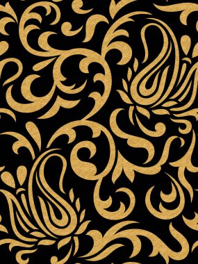 Kusursuz geleneksel desenli desenli desen baskısı