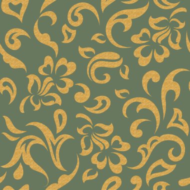 Kusursuz geleneksel çiçek dizaynı deseni